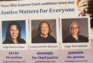 Postcard for Ohio Supreme Court candidates